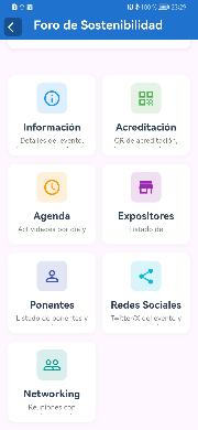 Opciones activadas e nel evento para cada asistente
